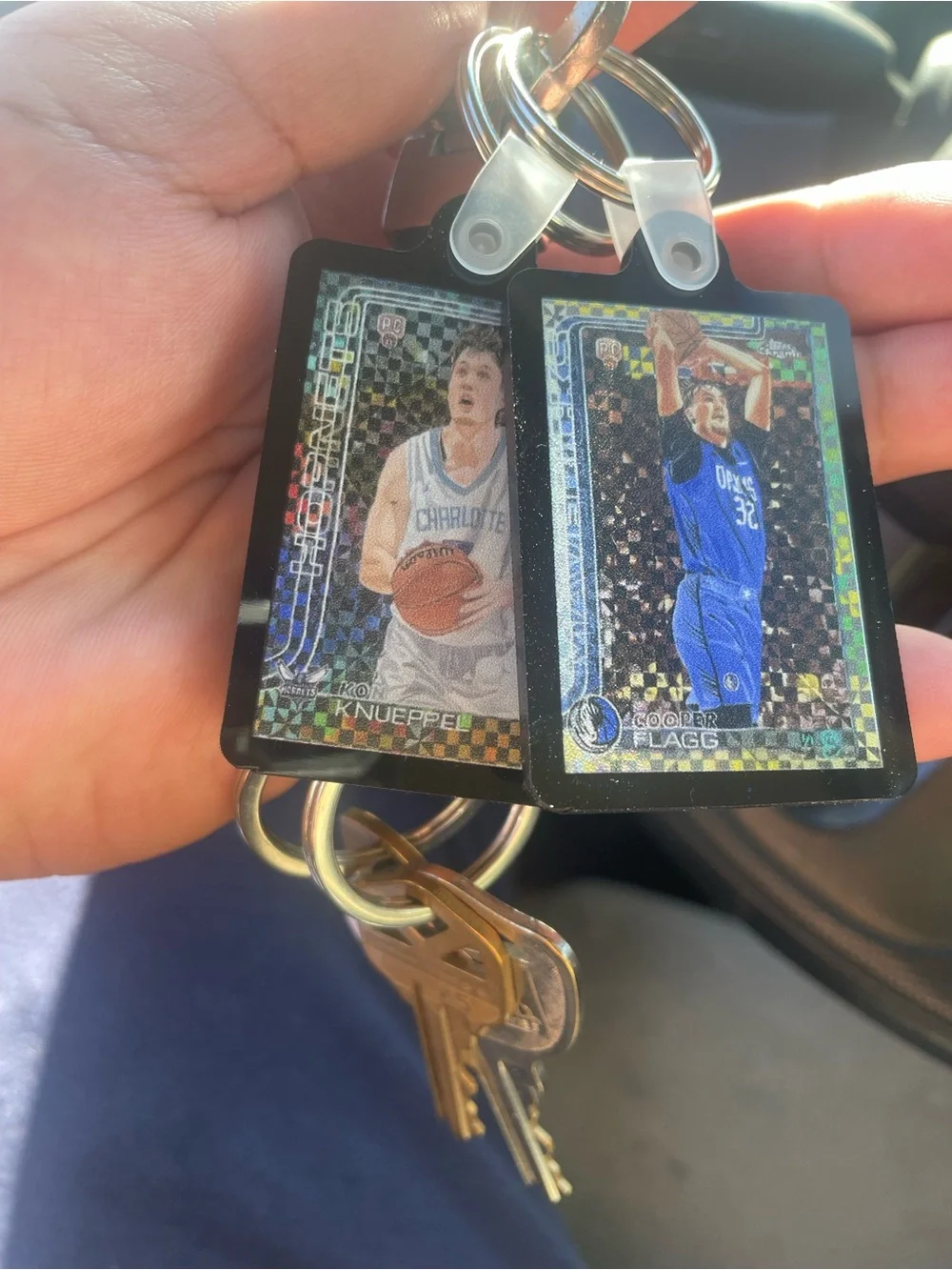 Cooper Flagg and Kon Knueppel key chain Set